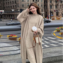 画像をギャラリービューアに読み込む, ノースリーブニットワンピース＆ロング丈カーディガンセットアップ
