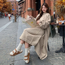 画像をギャラリービューアに読み込む, ノースリーブニットワンピース＆ロング丈カーディガンセットアップ
