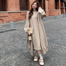 画像をギャラリービューアに読み込む, ノースリーブニットワンピース＆ロング丈カーディガンセットアップ
